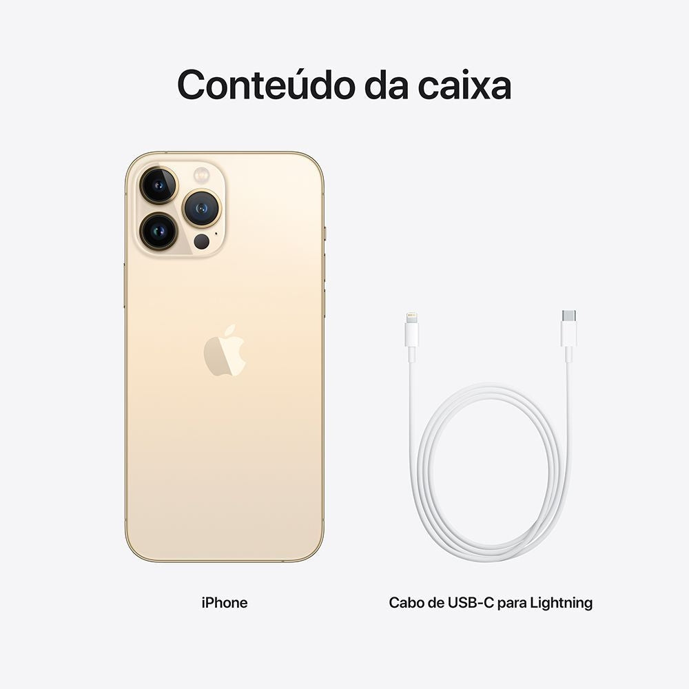 Smartphone iPhone 13 Pro 128GB Desbloqueado Dourado