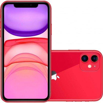 Smartphone Apple iPhone 11 128GB RAM Desbloqueado Vermelho